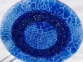 Blue Plate Special No. 2    Fused Glass with Handmade Murrini